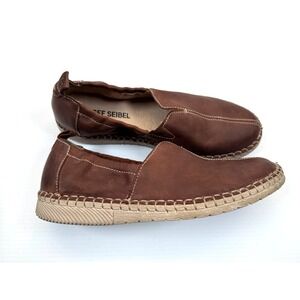 Josef Seibel Sofie 38 Slip On Women 38 US 7-7.5 EUC Espadrille Moccasin Leather